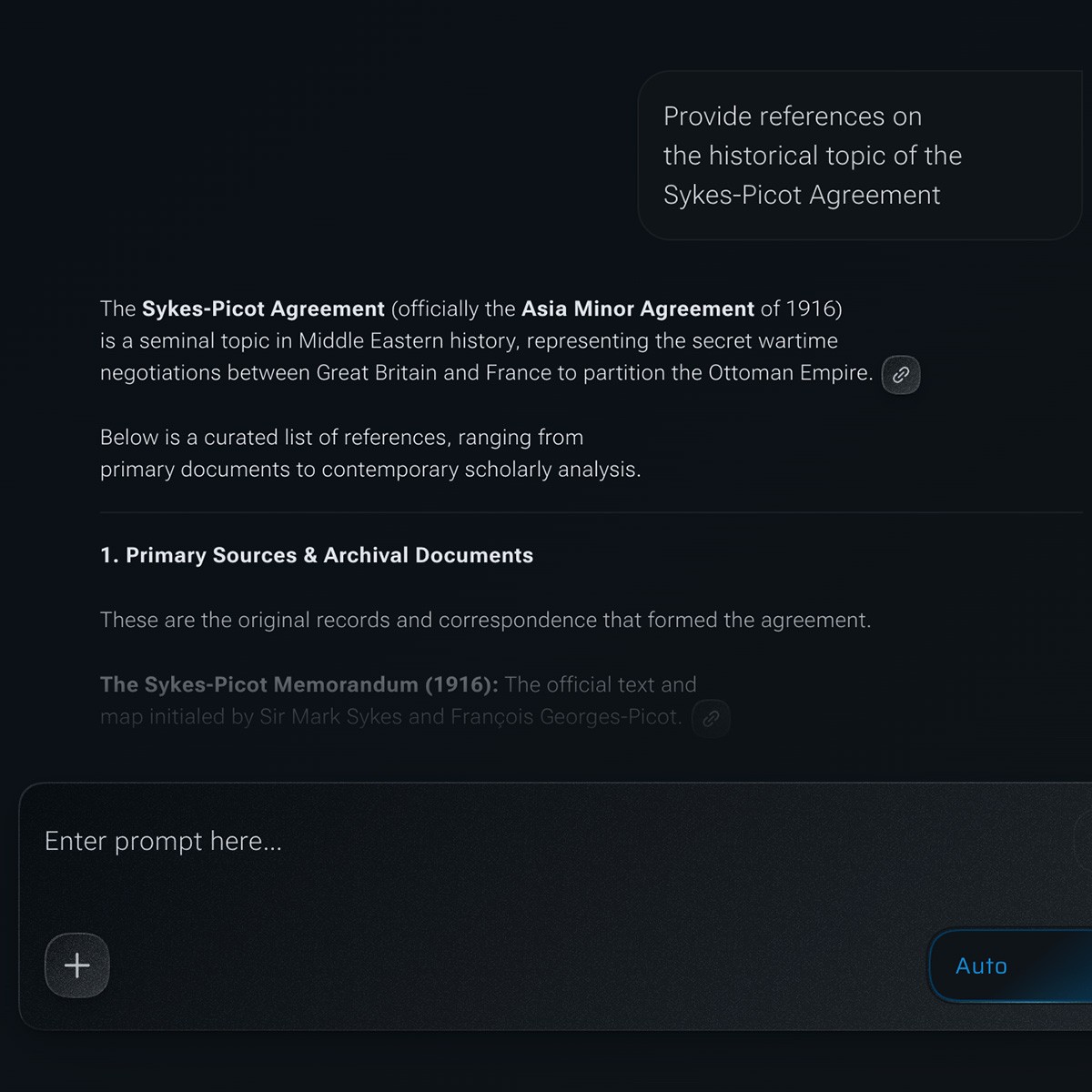 Chat result for writers