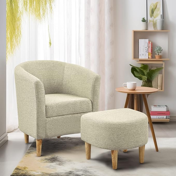 Stylish sherpa accent chair set of 2 that enhances home decor with its premium build and aesthetic.