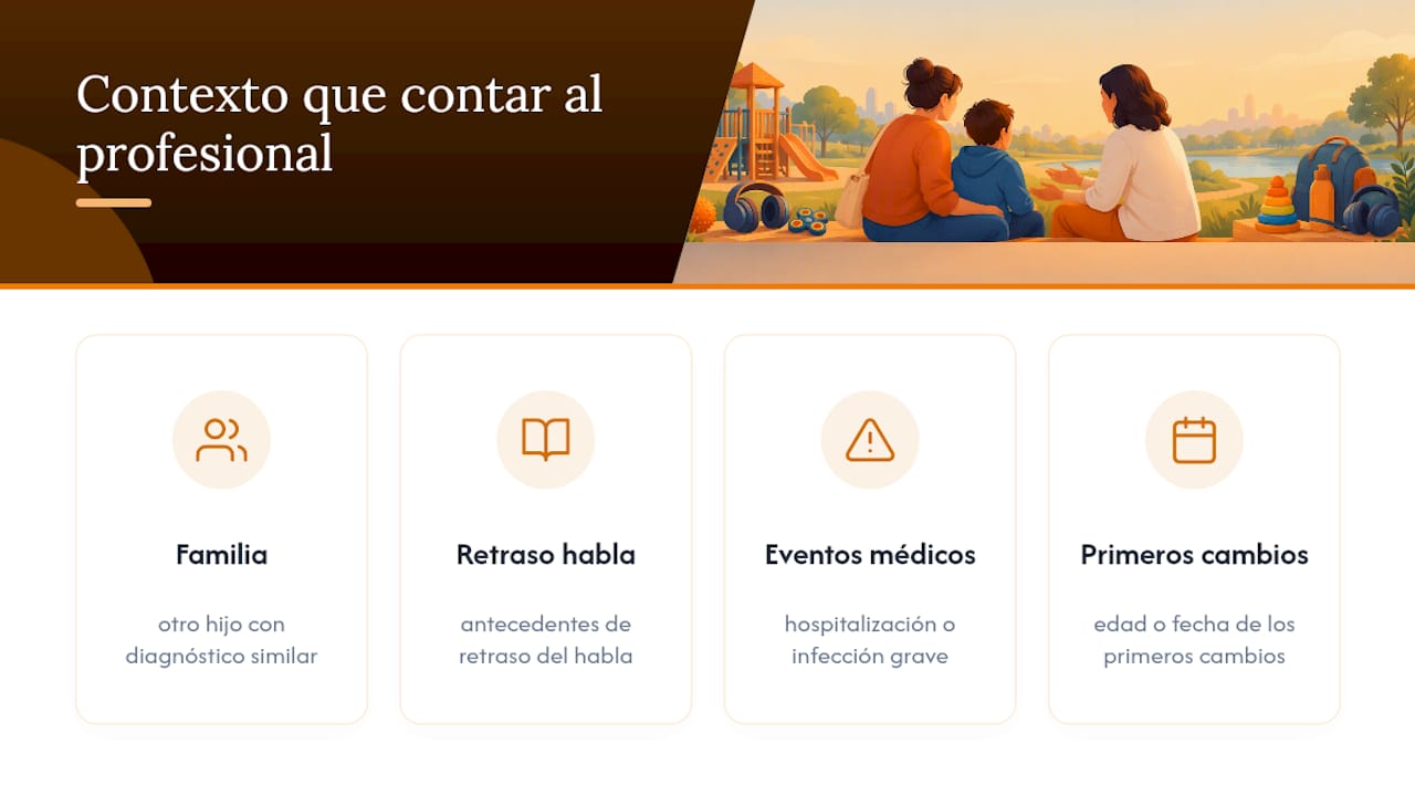 Contextos familiares importantes para la evaluación del autismo