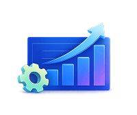 웹 인터페이스 화면과 기어 아이콘이 결합된 이미지로 Alpy를 통한 AI Agent 구축을 상징하는 이미지