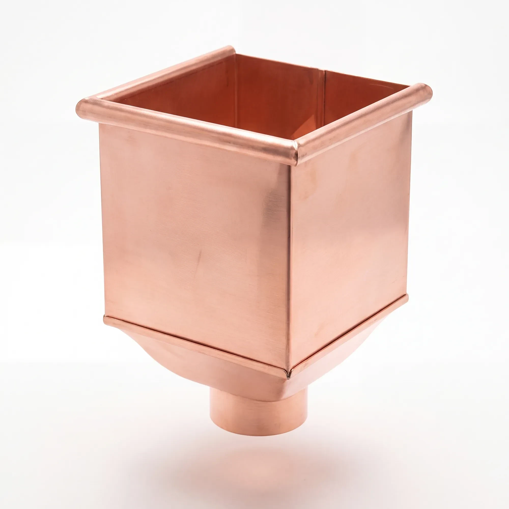 Square Copper Collector Box
