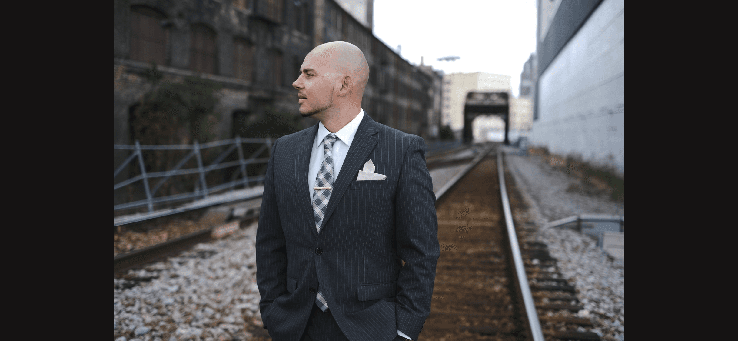 Man Wearing Black Coat
