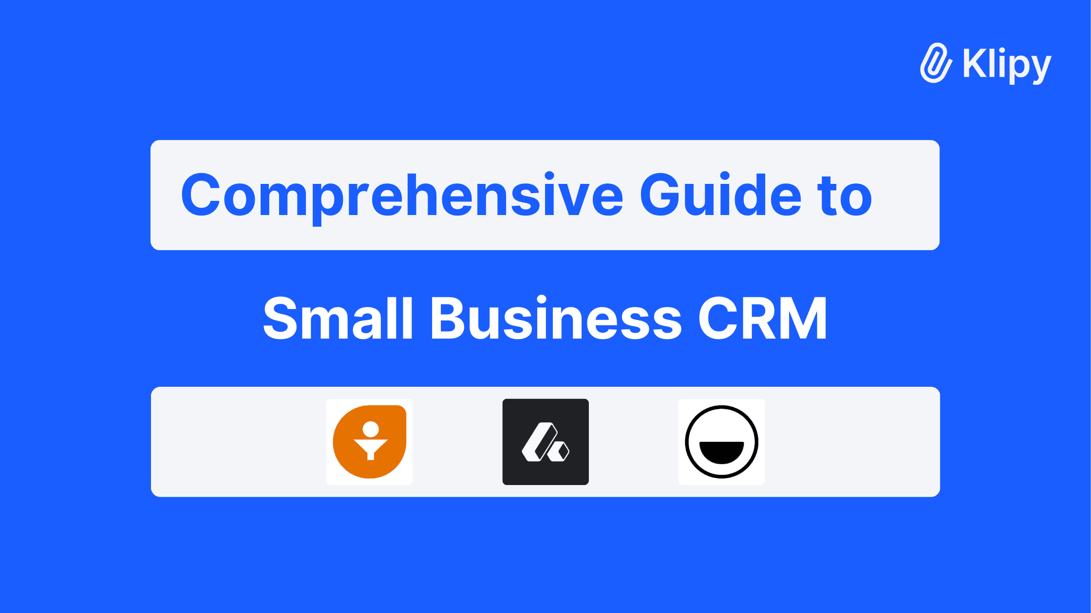 klipy blog what is small business crm