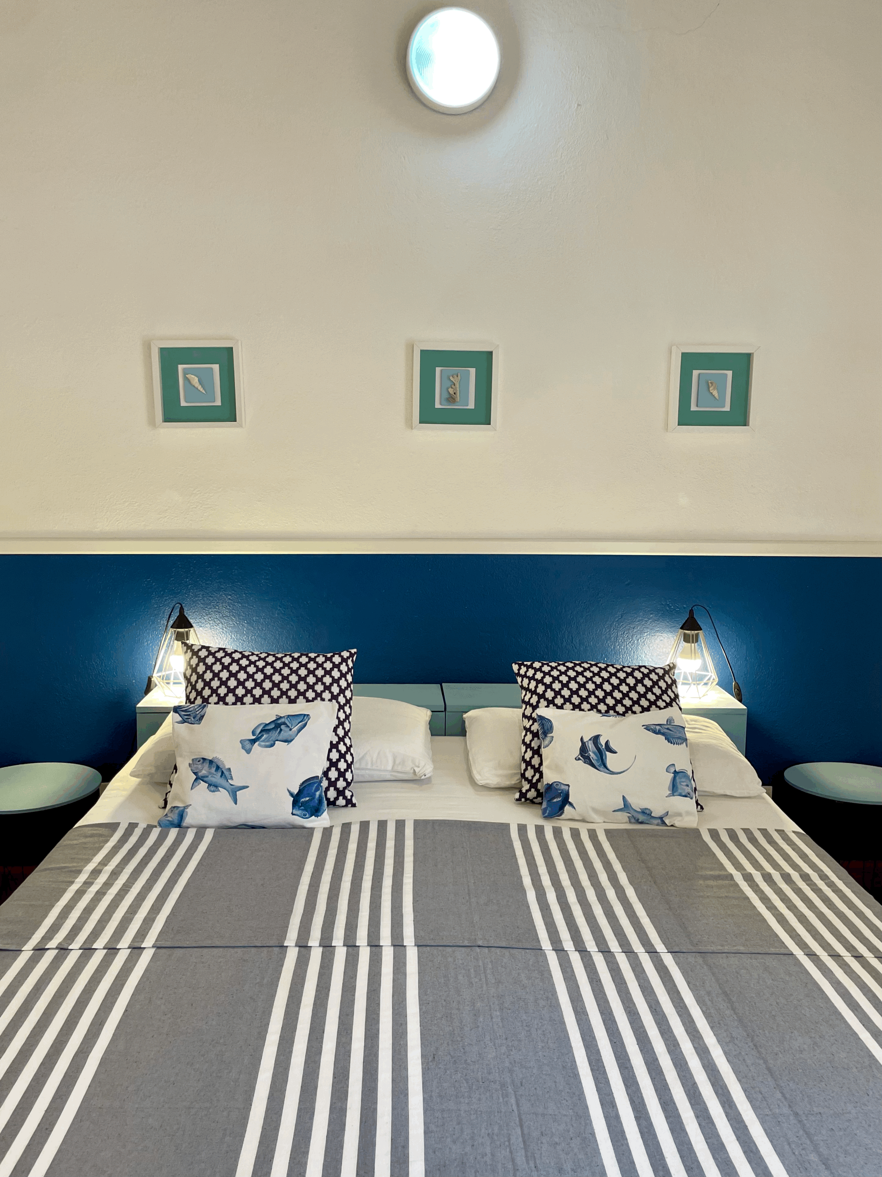 Letto matrimoniale del Bilocale Casa Lia