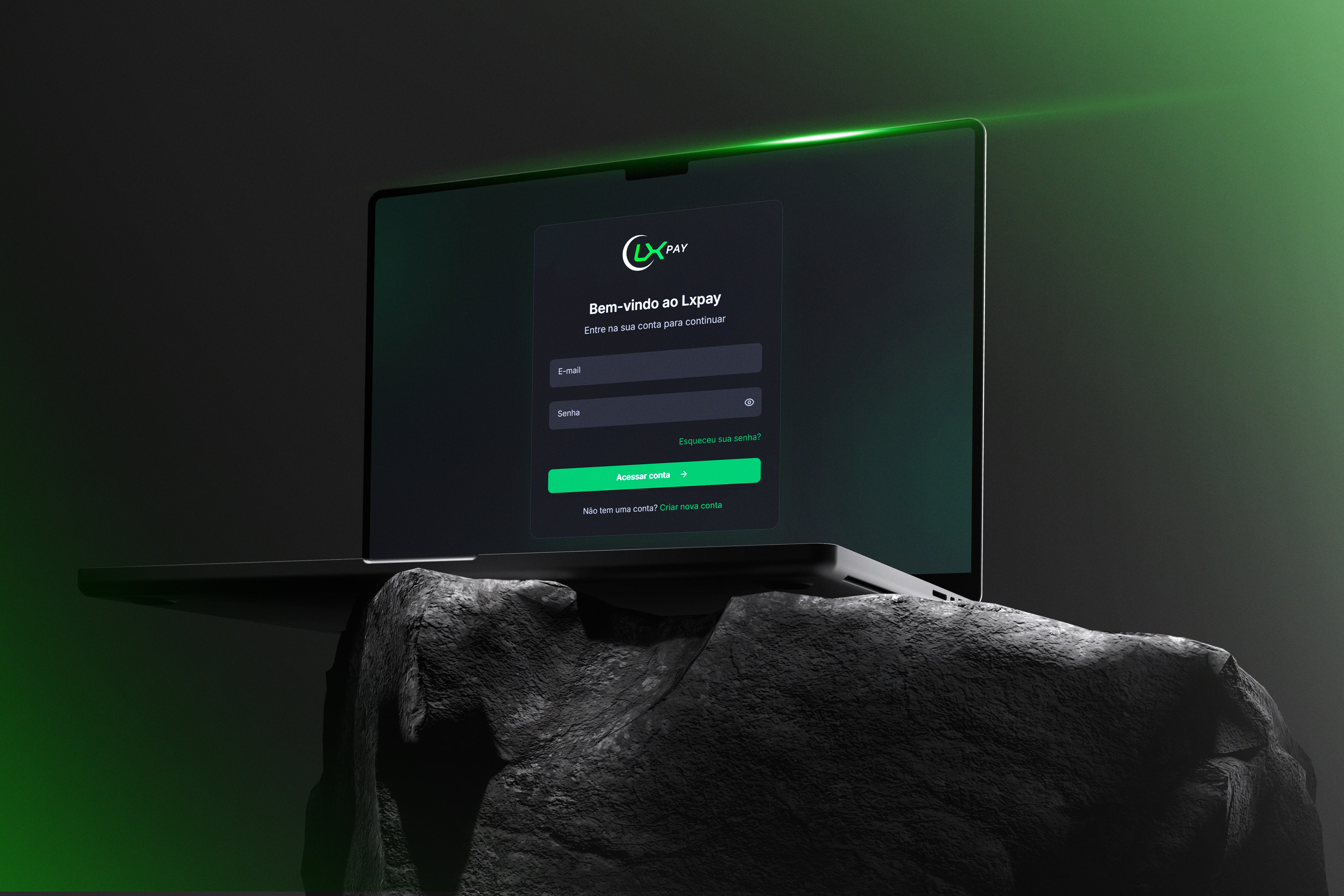 Credit card mockup displaying $430,000 balance and masked card details