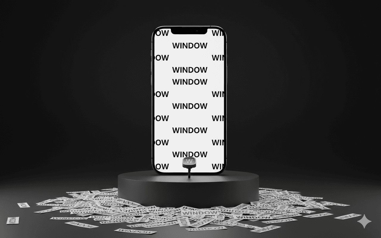 Semantic satiation on a mobile phone screen 