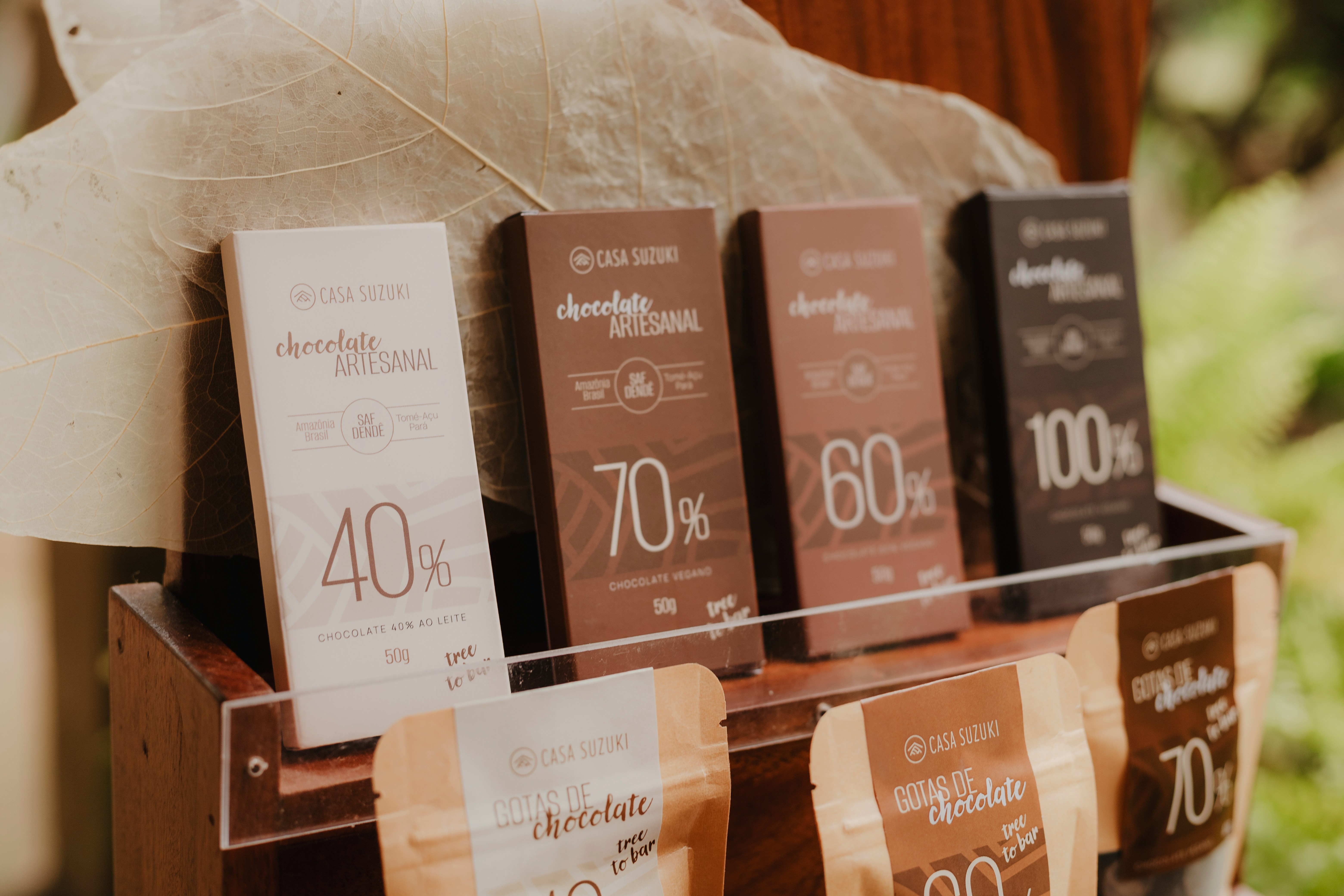 A display of chocolates on a chair with price tags