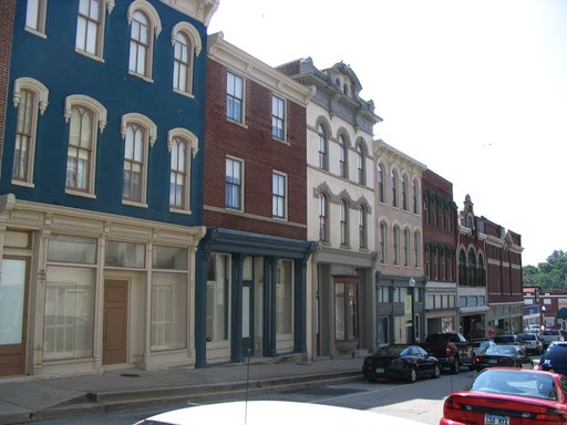 Skyline of Mount Sterling KY surrounded by rolling hills, offering roll-off dumpster rentals
