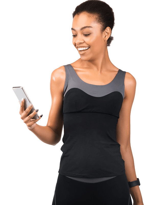 Woman using a mobile phone