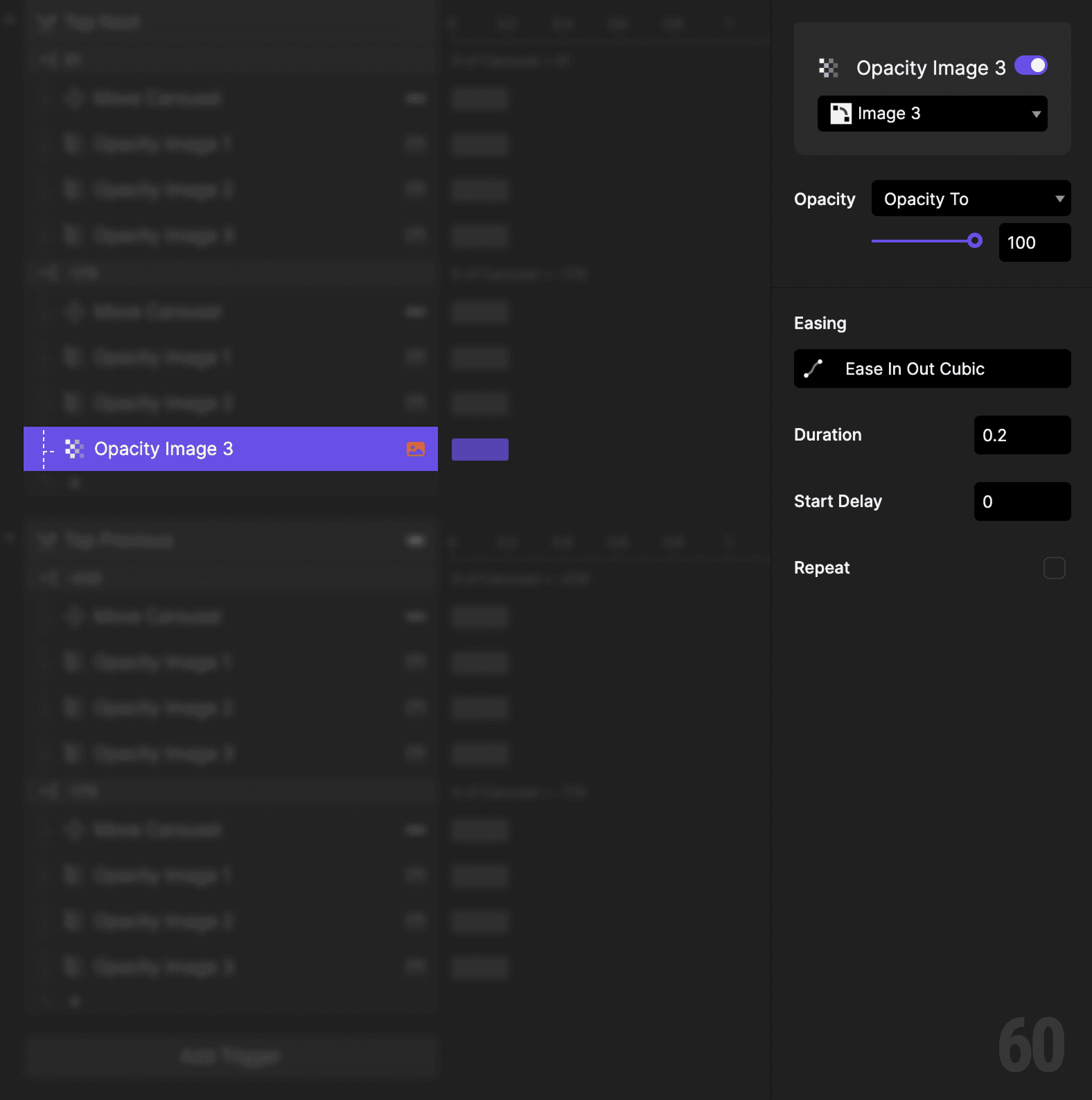 This is a screenshot of Step 11: Fade in Image 3.