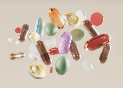 A collection of multivitamins