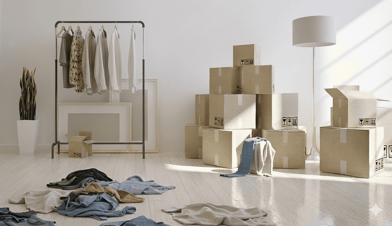 Dynamic picture of a cyclist riding downhill