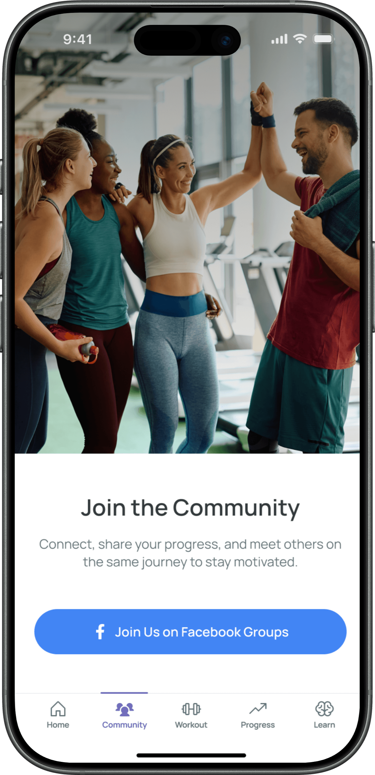 join the community mockup