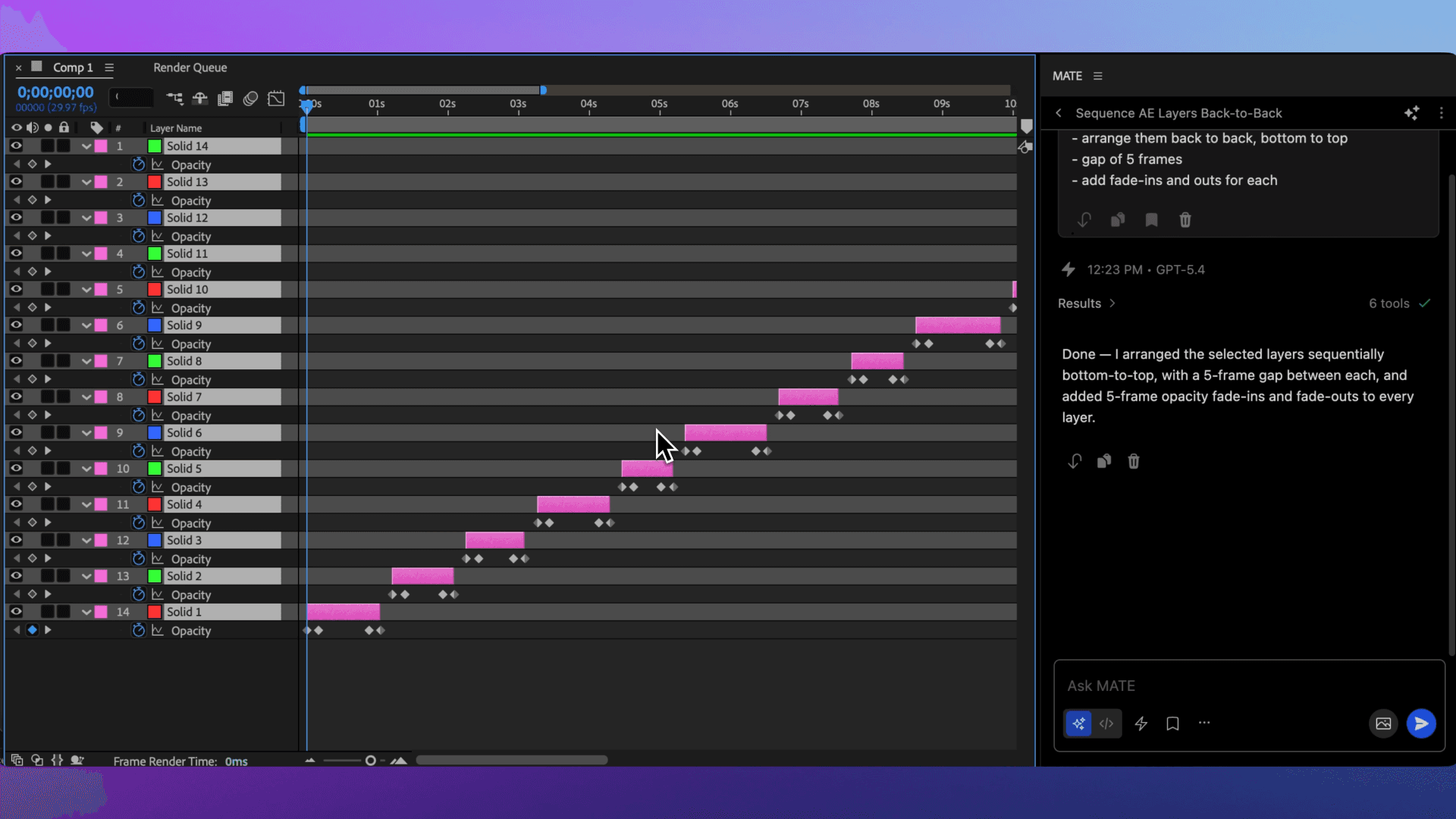 MATE for Photoshop screen with example file