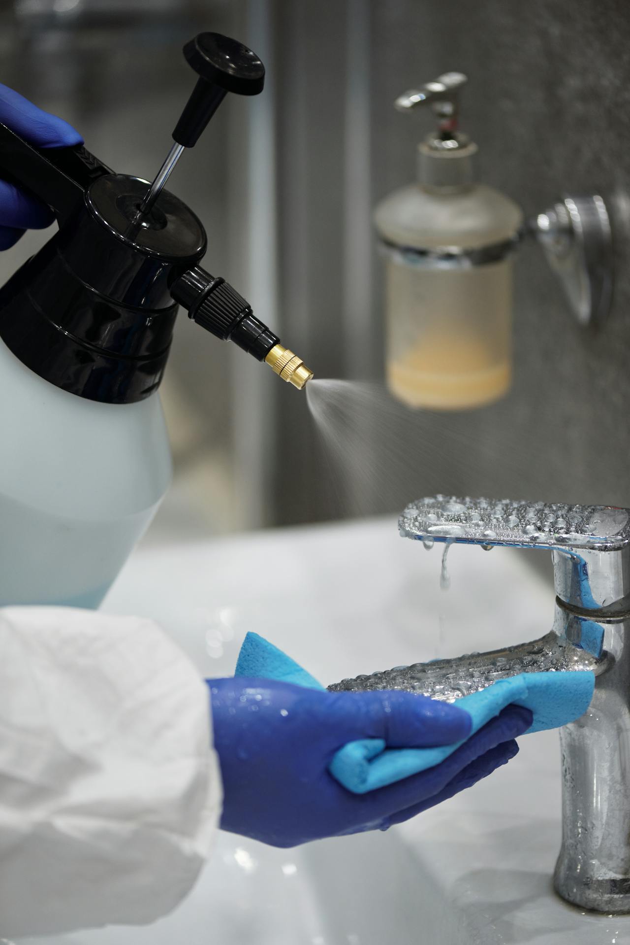 dis-infectant cleaning