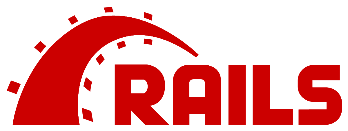 The logo of Ruby-on-Rails.