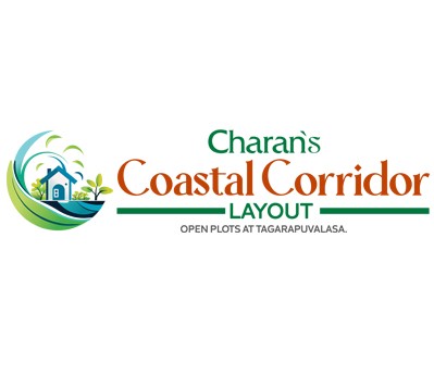Charan's Coastal Corridor Open Plots at Tagarapuvalasa Logo by Charan Group