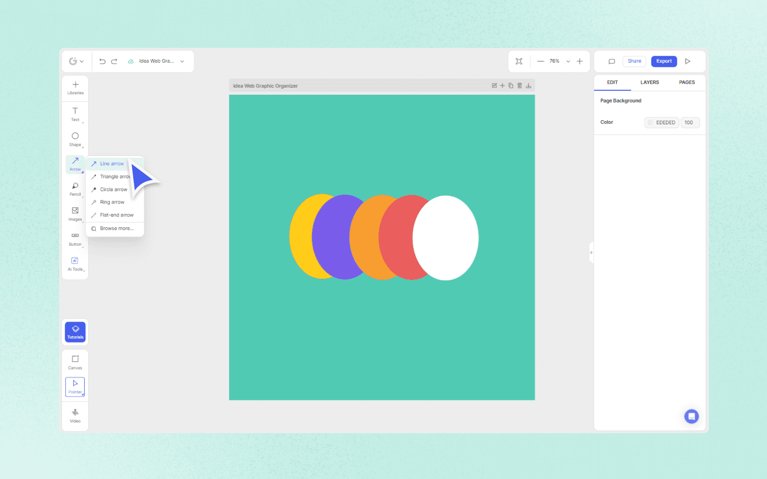 how to make Idea Web Graphic Organizer