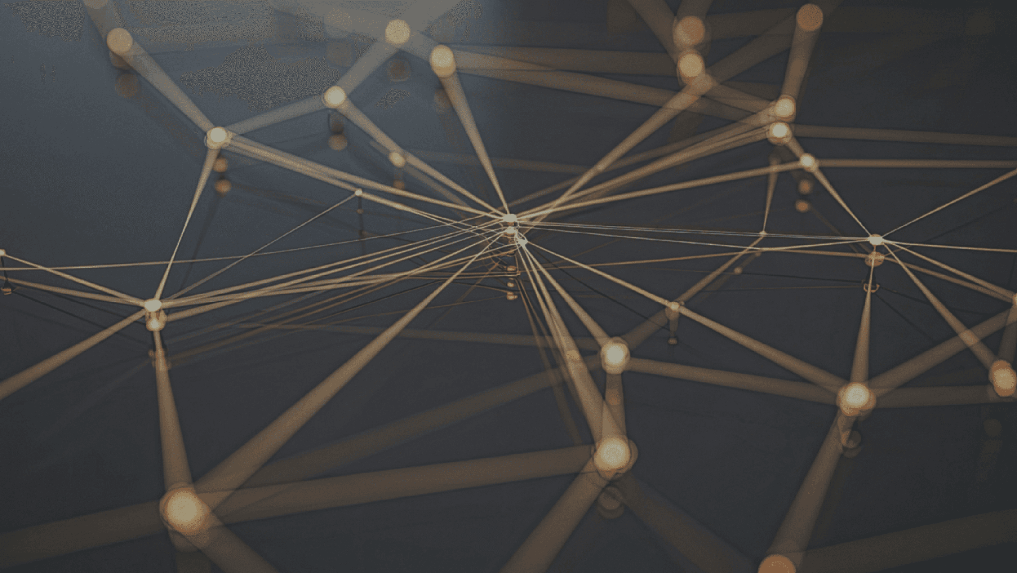 Drone shot of a running track at night