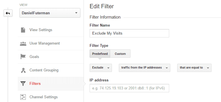 Creating filters in Google Analytics Admin Dashboard (1)