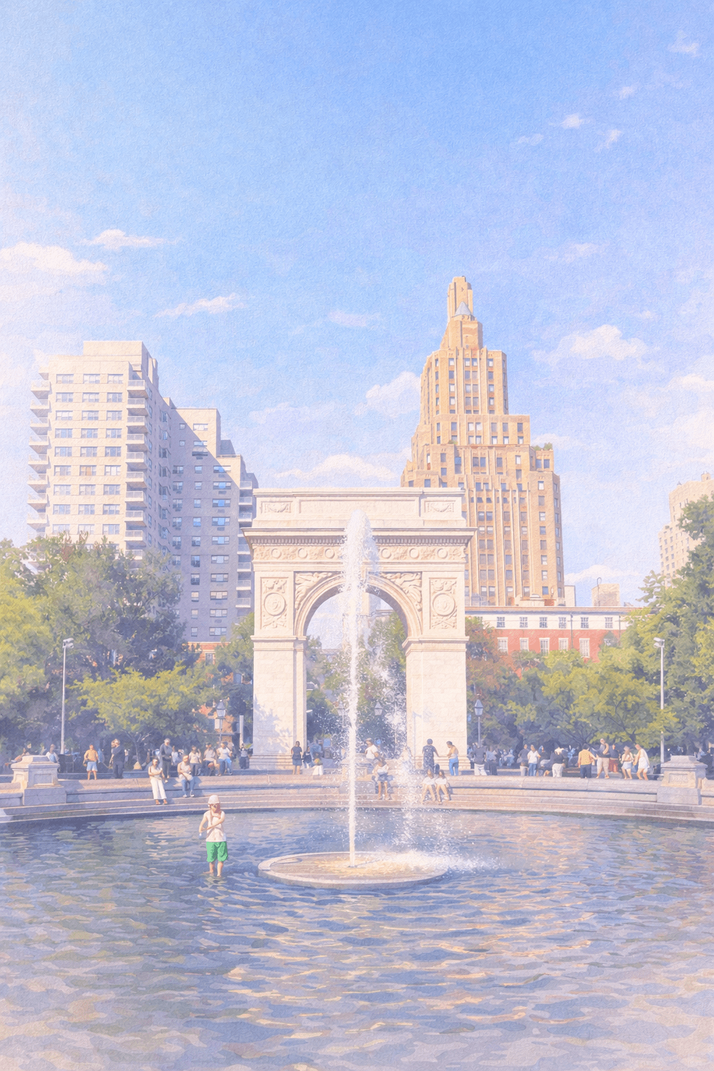 abstract orange butterfly with a light blue background