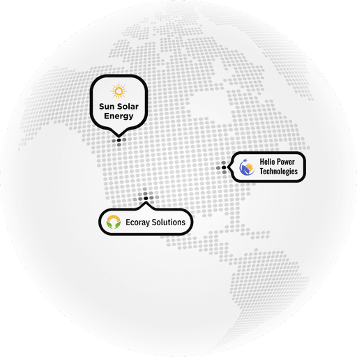 A 2D map of customers we serve across the Unites States to predict deals and help save them money and time