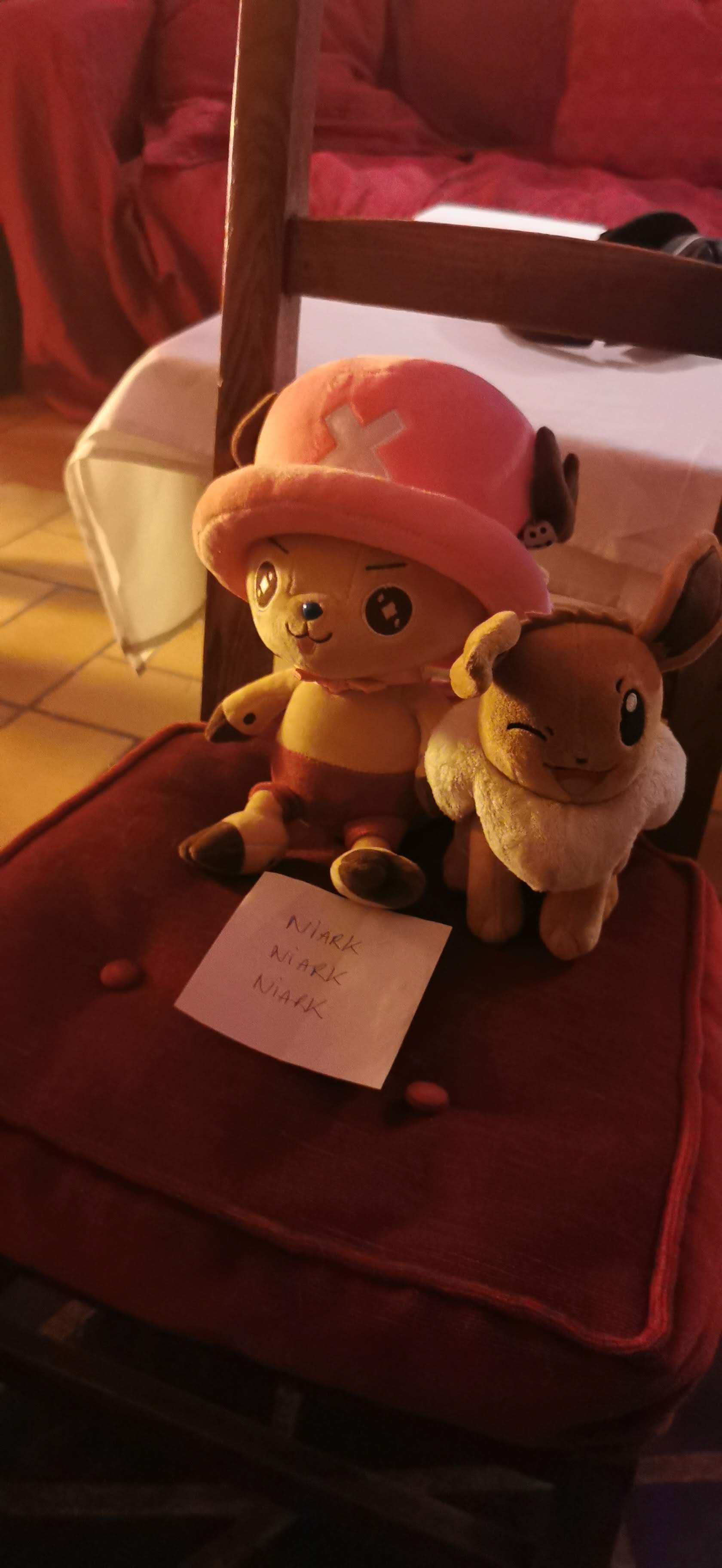 tony tony chopper et évoli font des farces à Noël