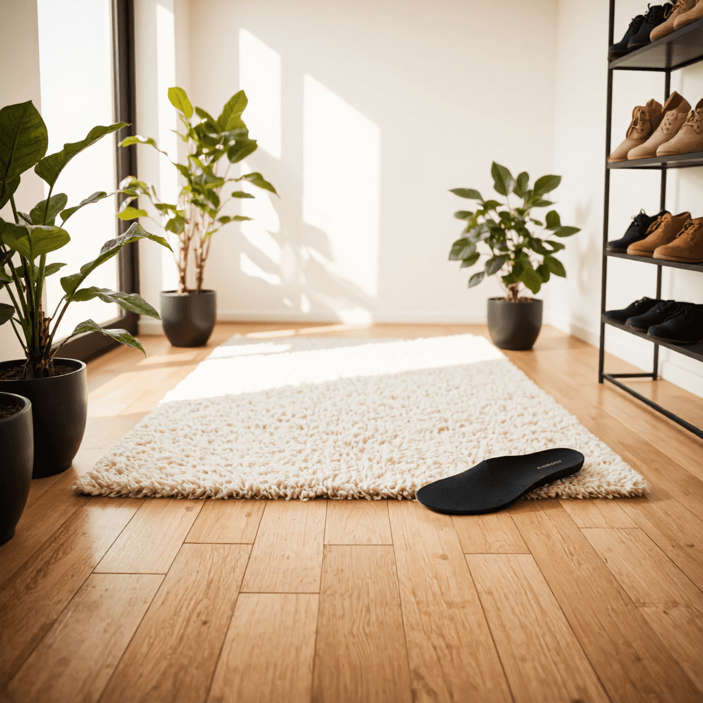 product photography of shoe insoles