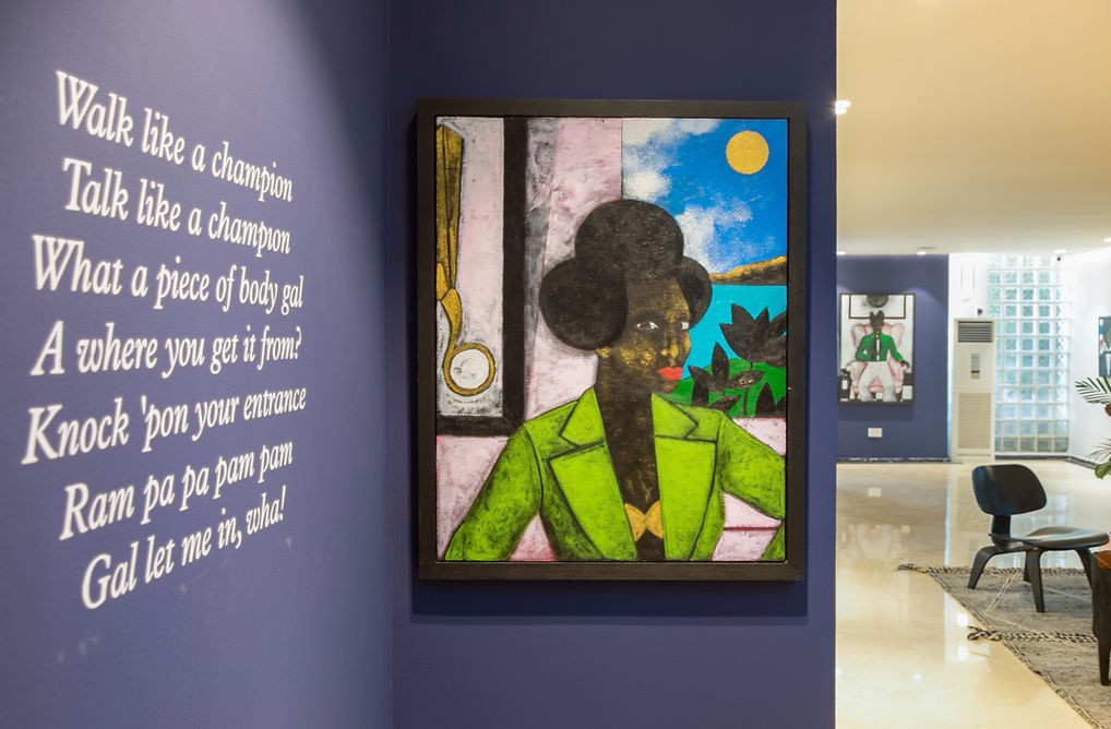 Installation image of 'Walk Like a Champion' | Courtesy of O'DA Art Gallery