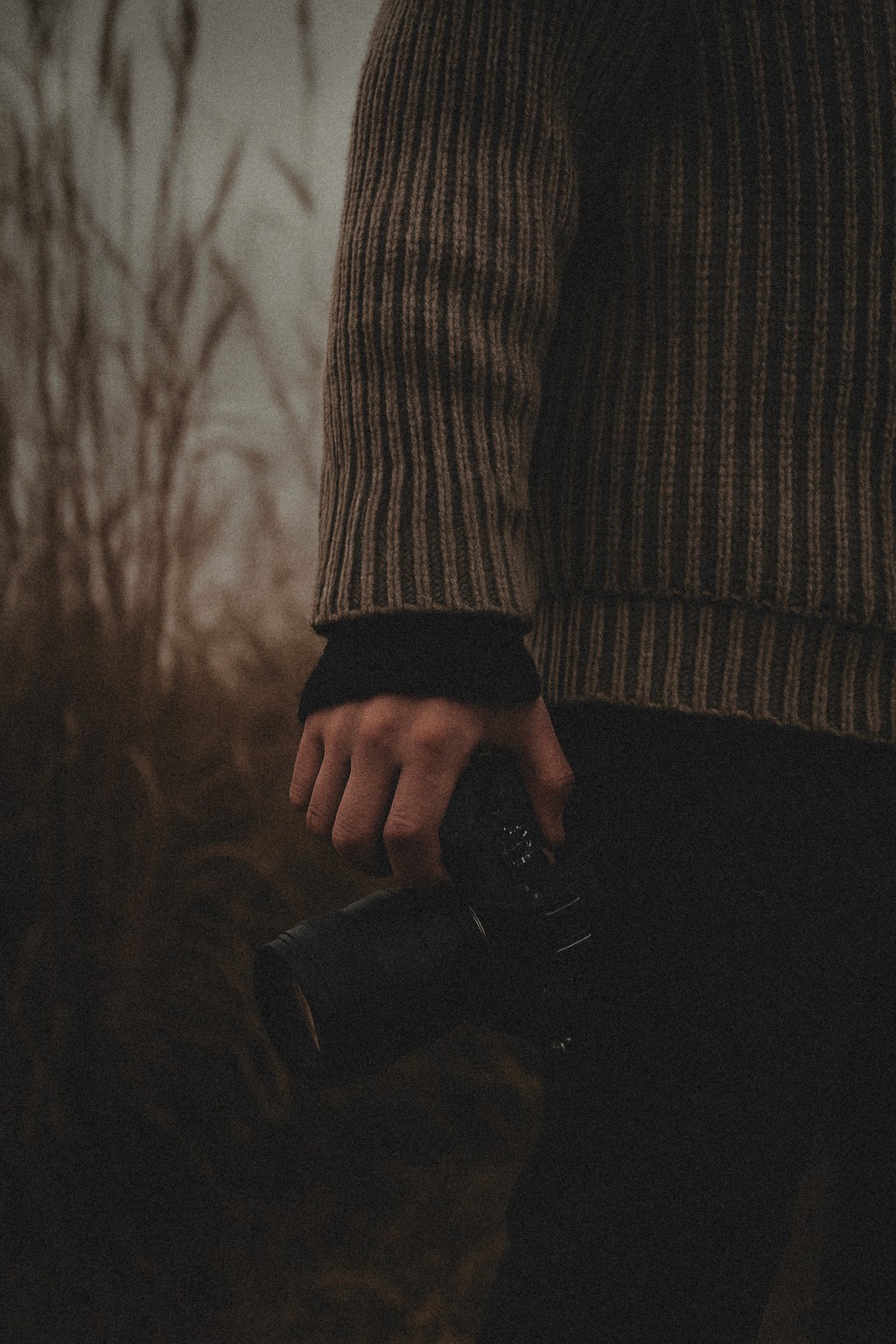 Lady walking on balcony in Japan