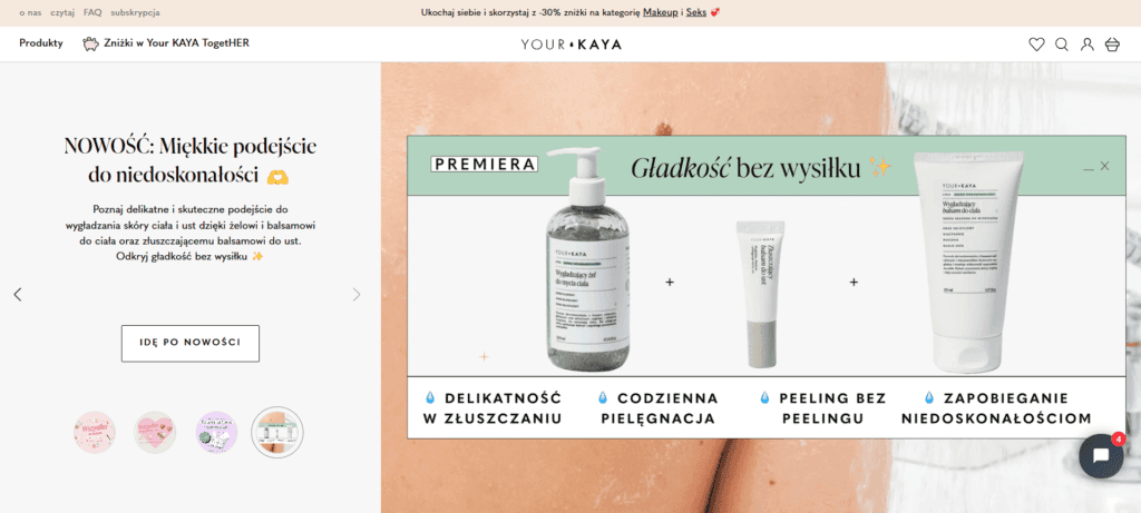 Top 10 cosmetics brands Poland on Shopify - Your Kaya