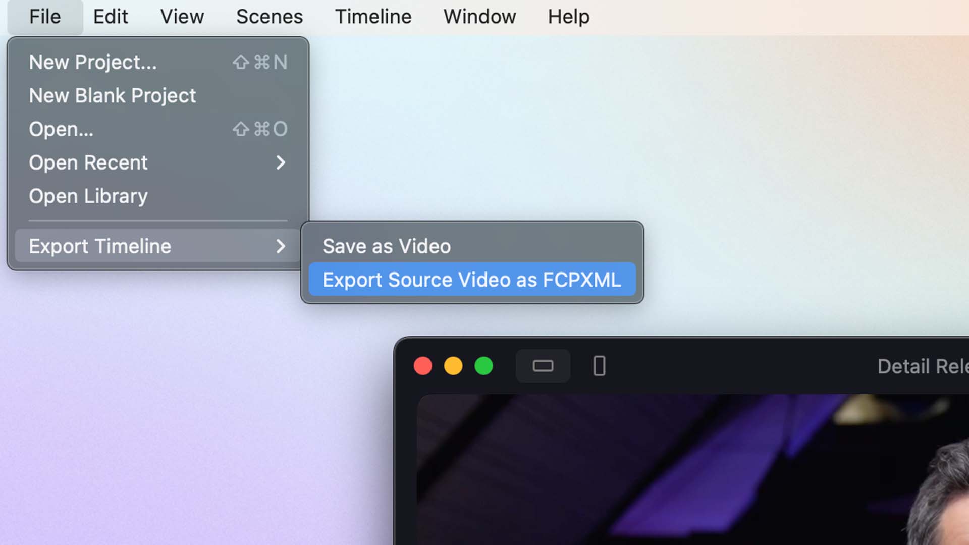 export final cut pro