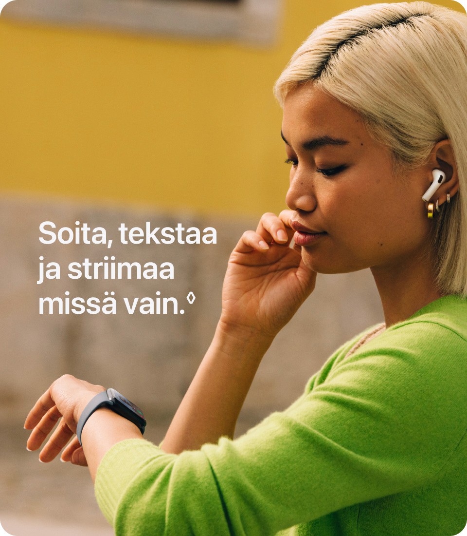 Apple Watch soita tekstaa ja striimaa