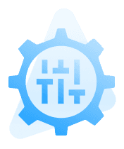 Ein Zahnrad, dass Regler in der MItte besitzt.