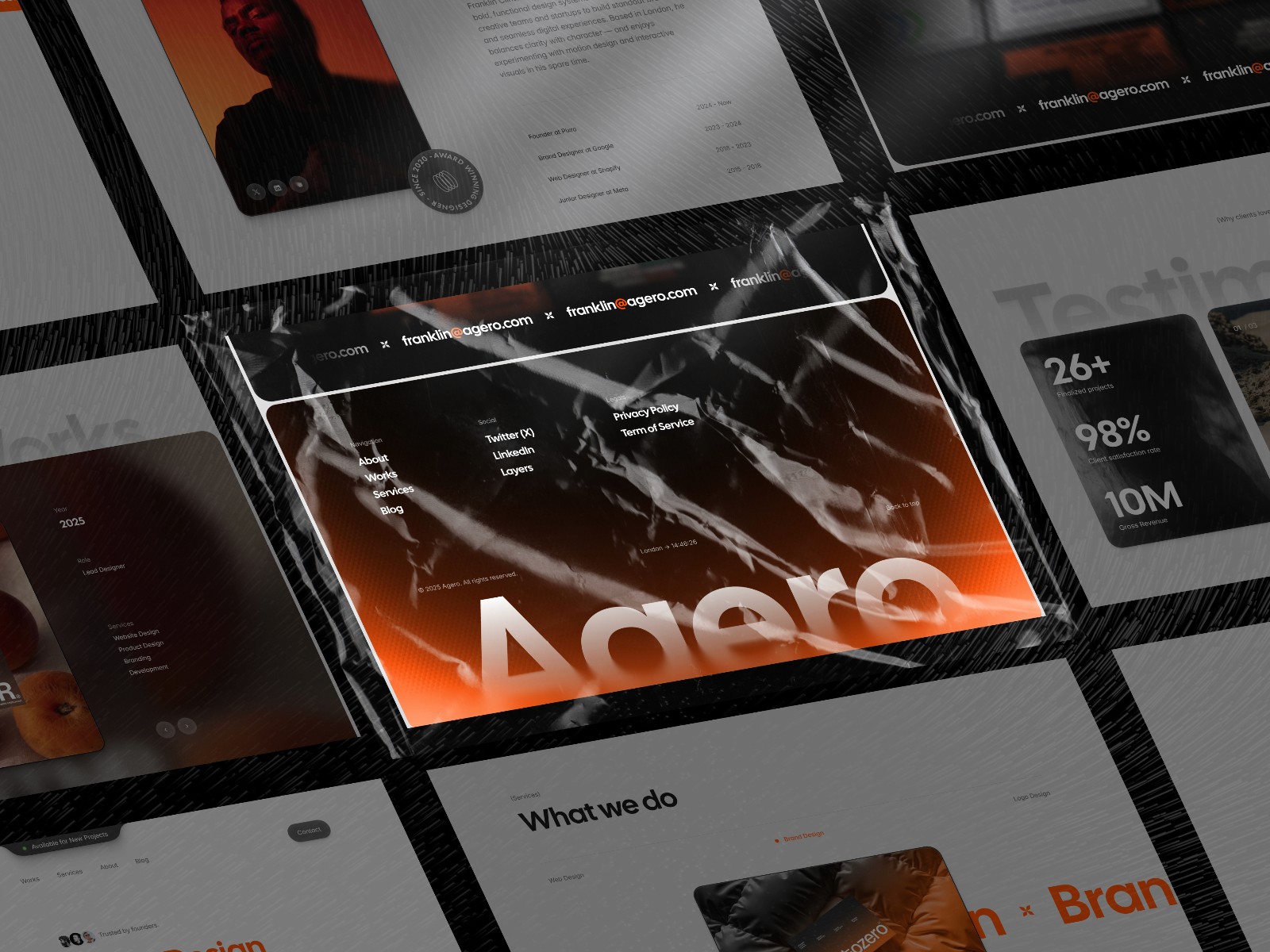 Agero — 现代专业创意机构官网设计灵感