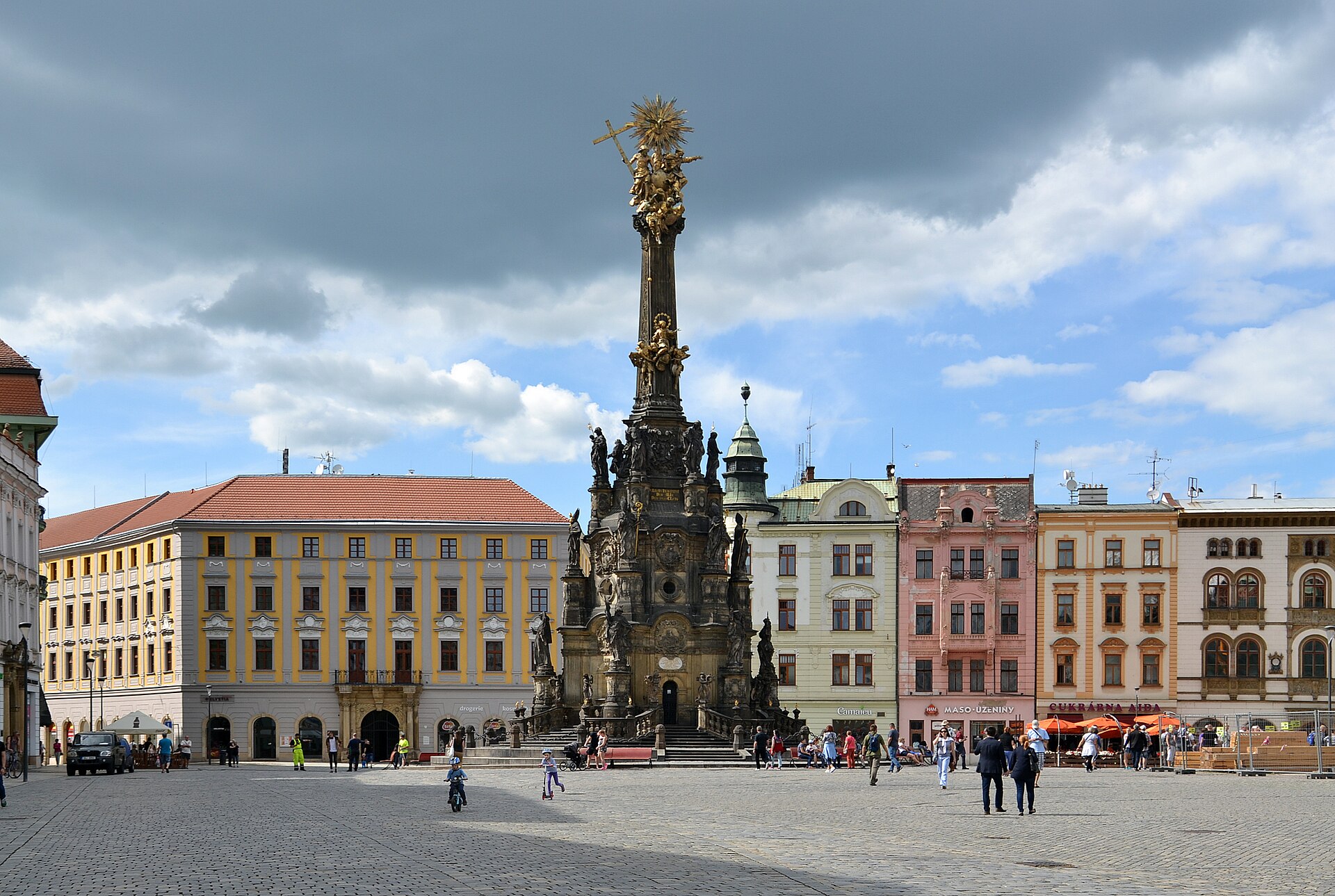 Olomouc sentrum med Holy Trinity Column