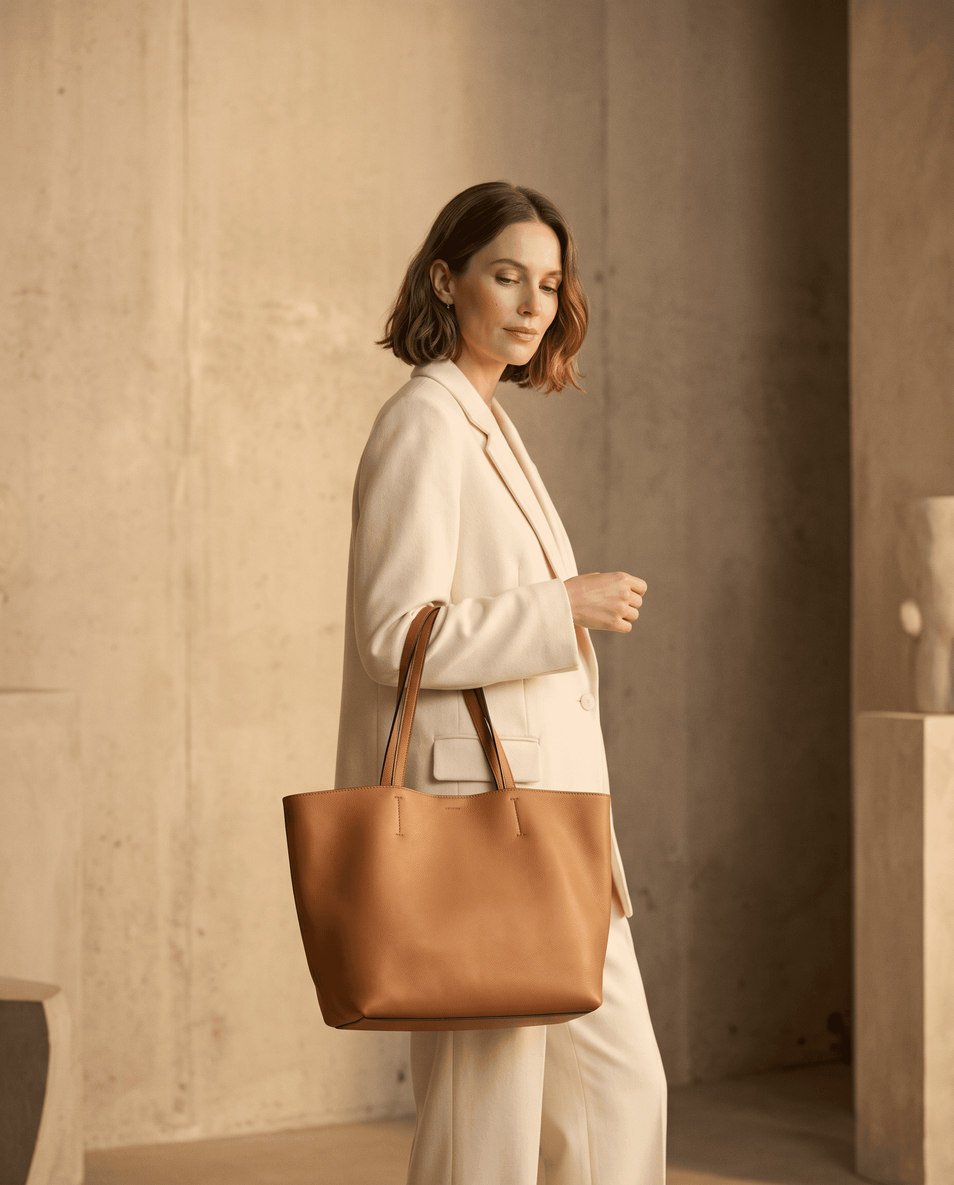 Woven Leather Tote
