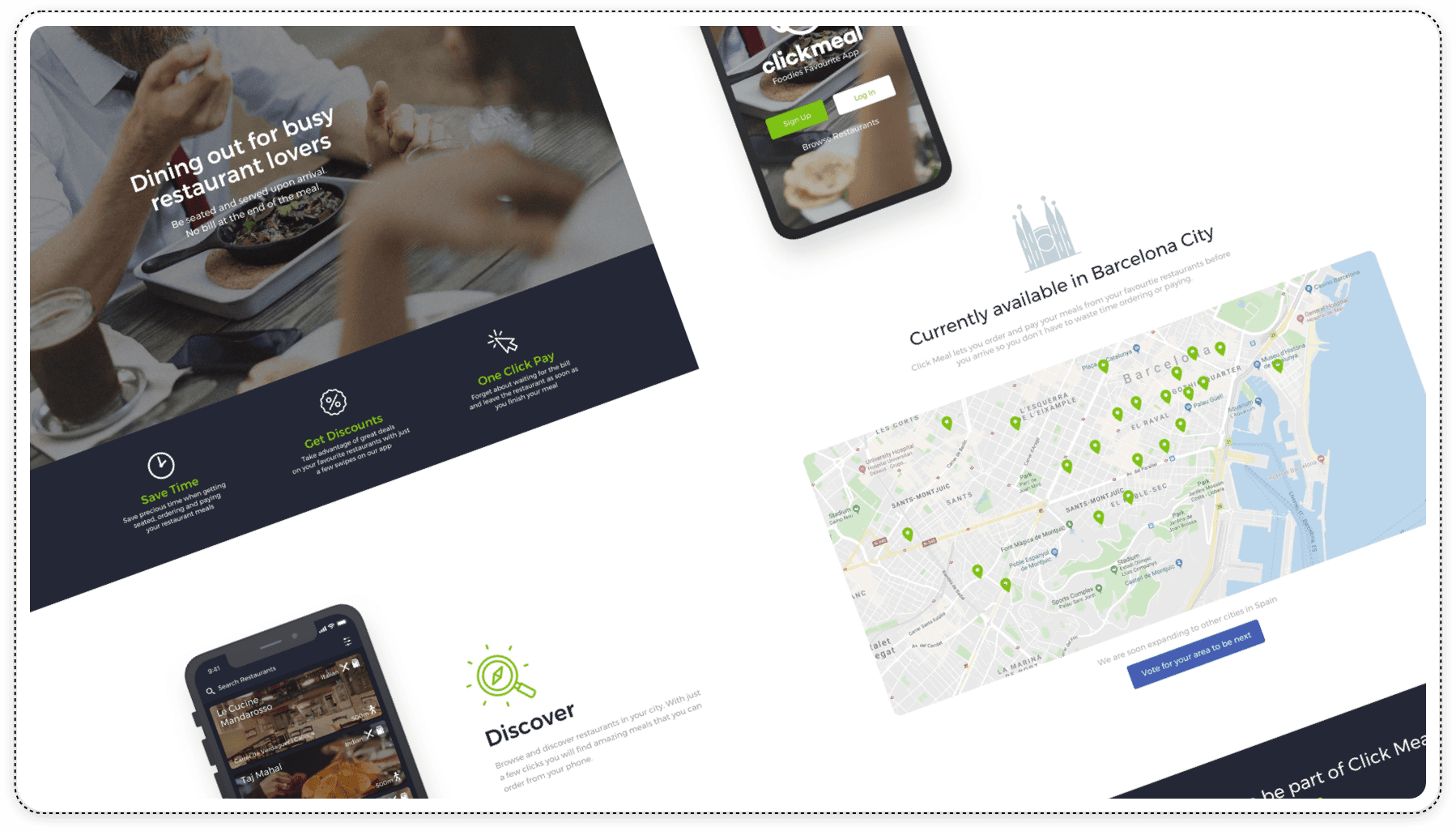 Delivery App Landing page Design