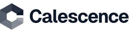 Calesence logo featuring a modern design with stylized text and a unique emblem representing innovation and technology.