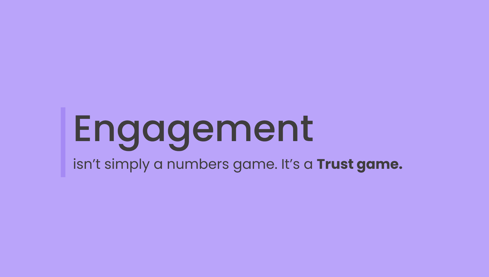 A sarcastic text image about community engagement.