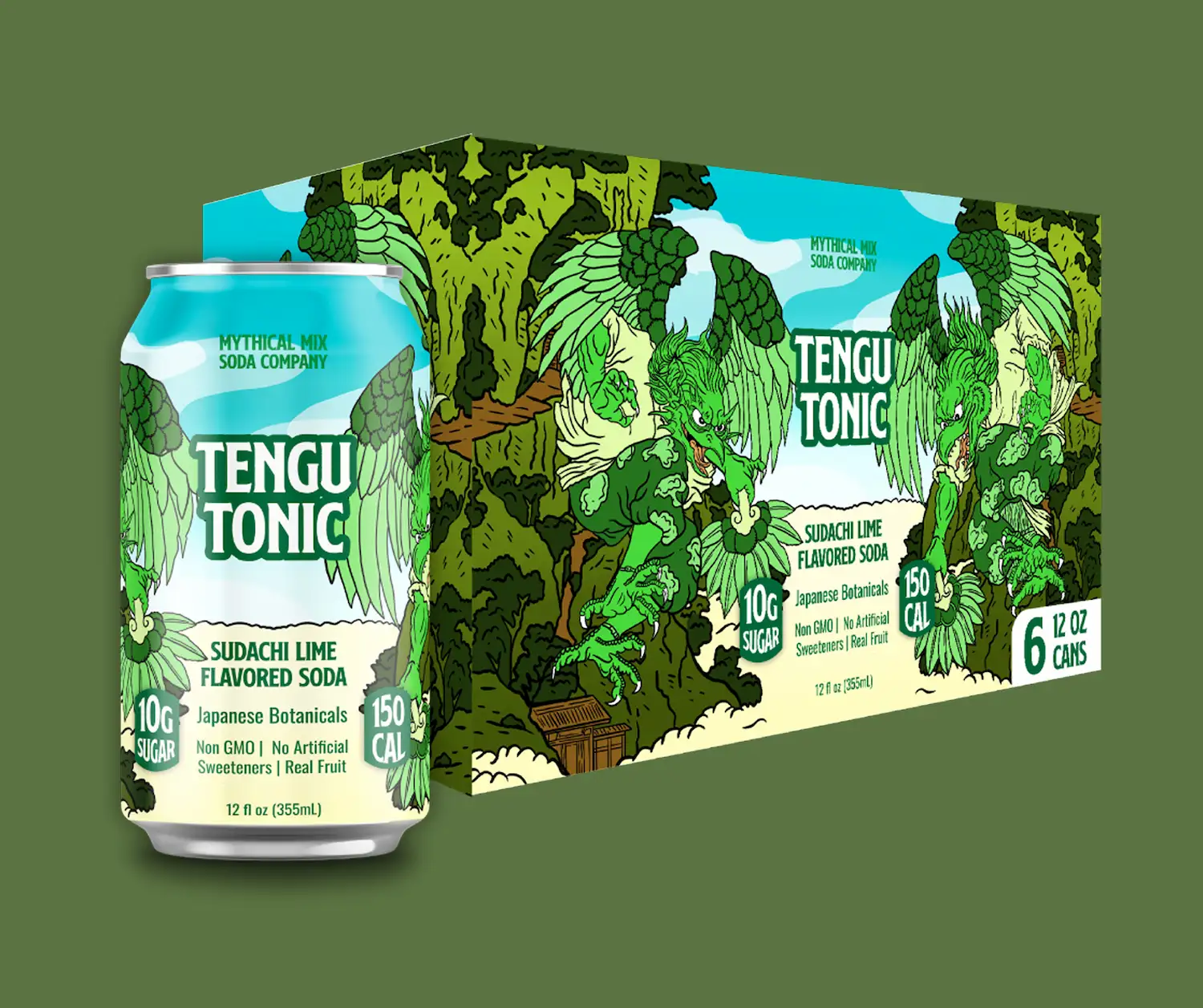 Tengu Tonic Packaing Design