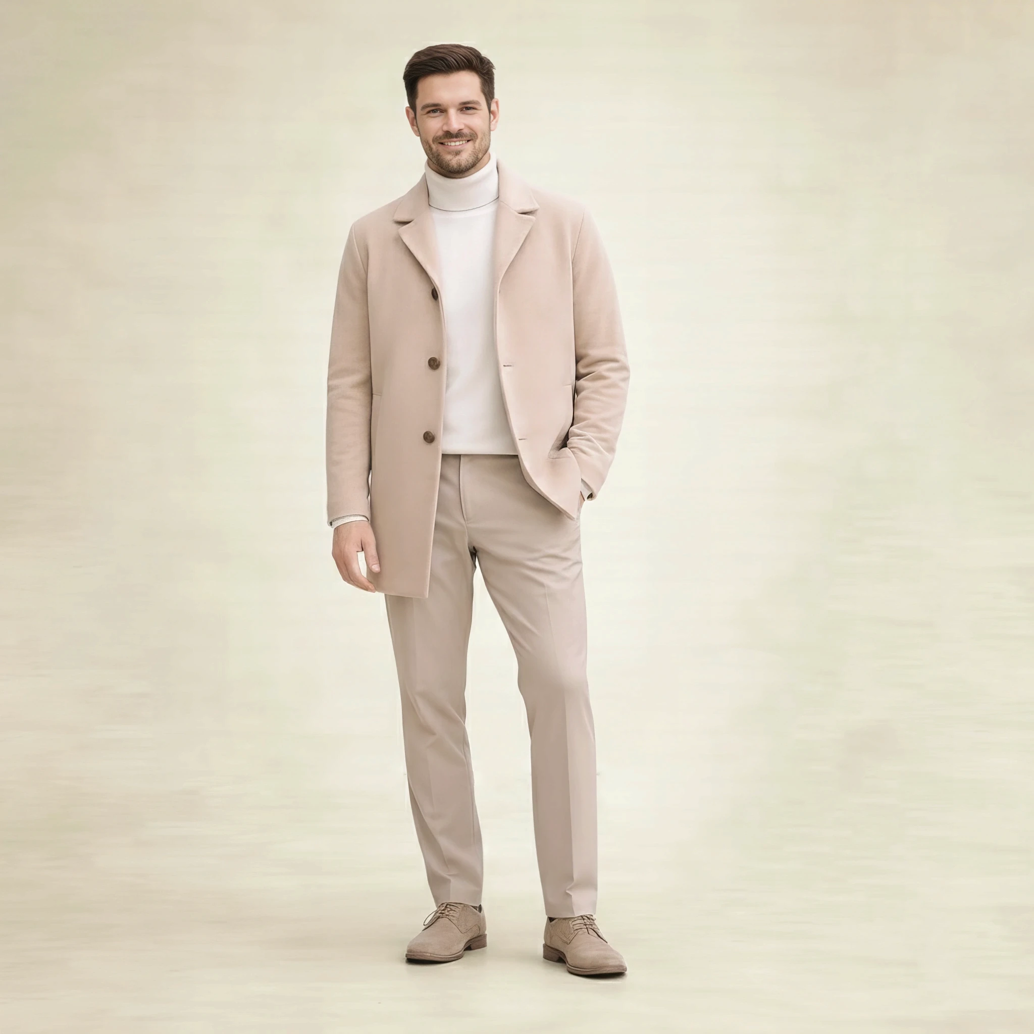 Classic Calm Pant in Soft Beige