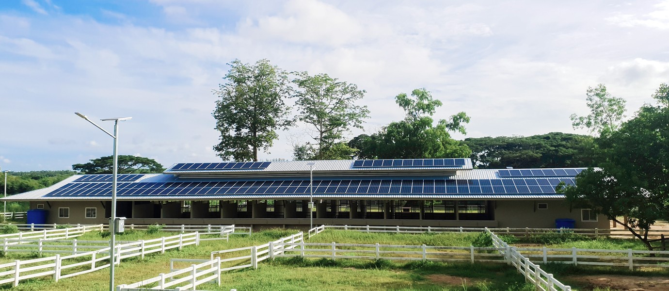 solar panel on roof