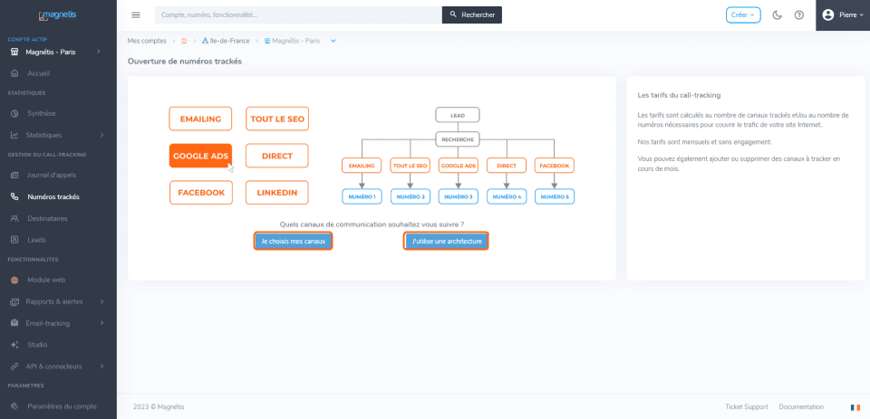 Options de configuration