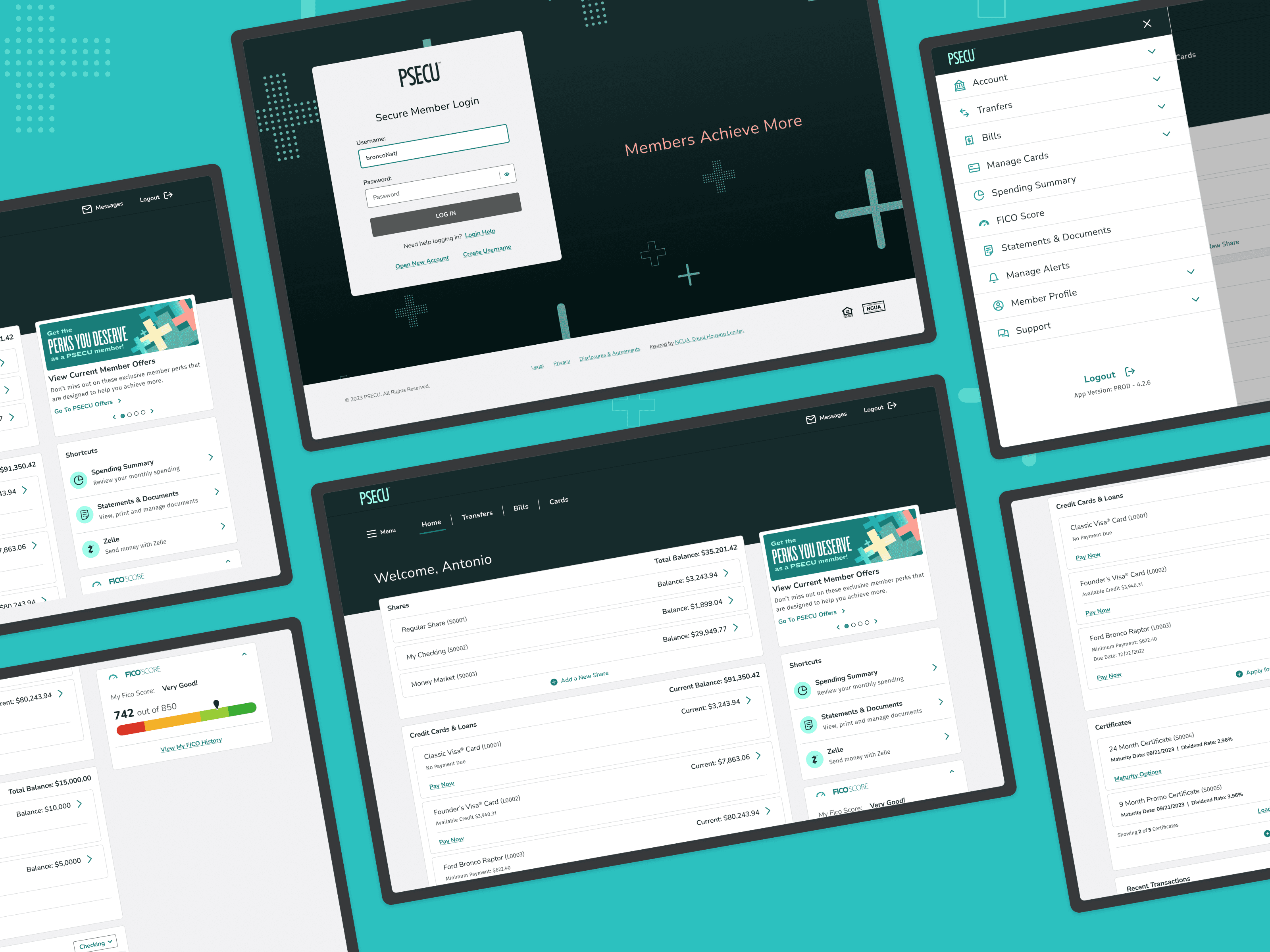 PSECU Dahsboard Refresh