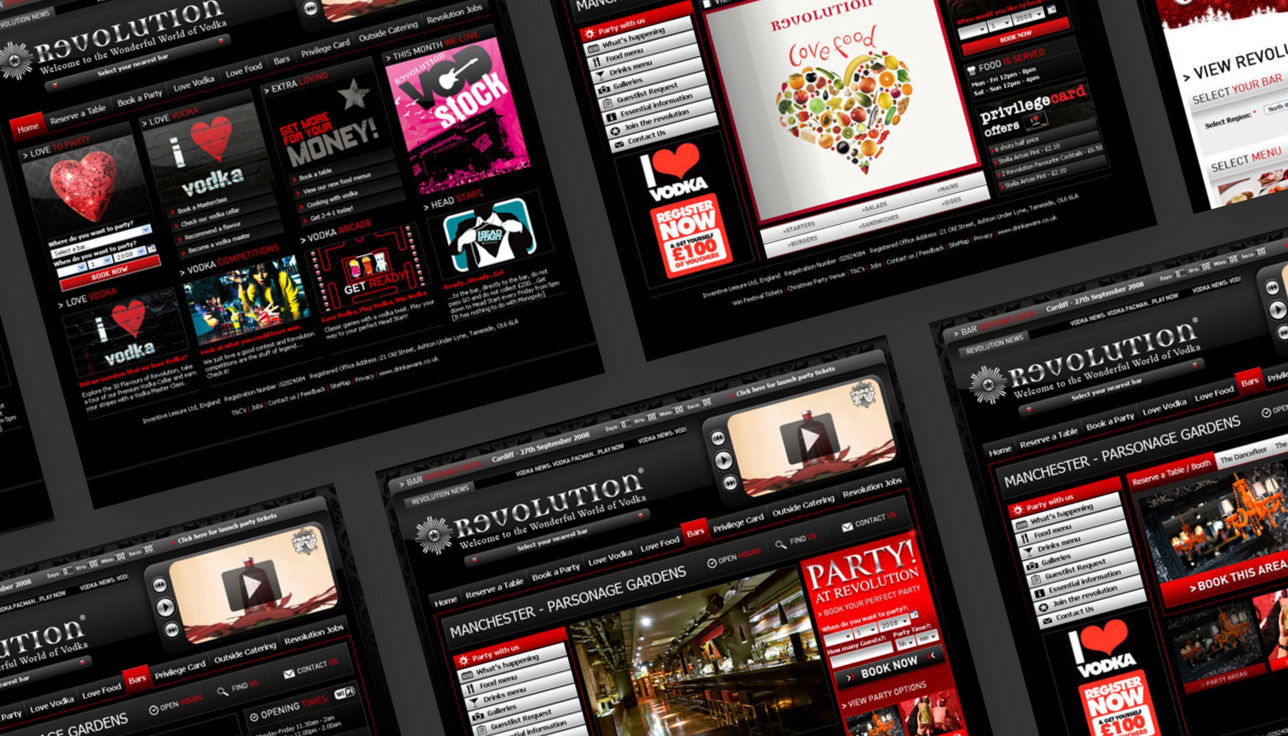 Revolution Bars template designs