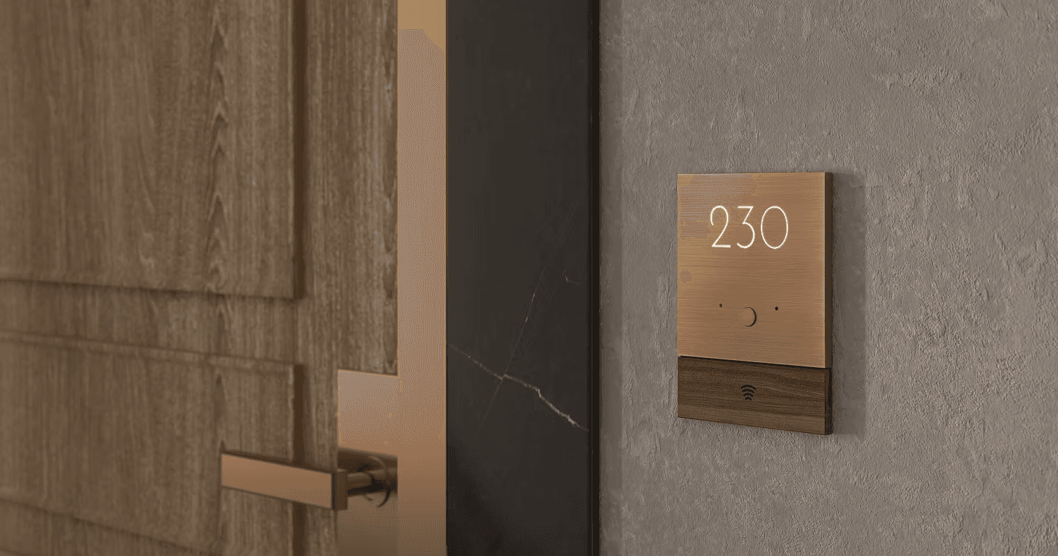 Room number 230 sign with Wi-Fi symbol