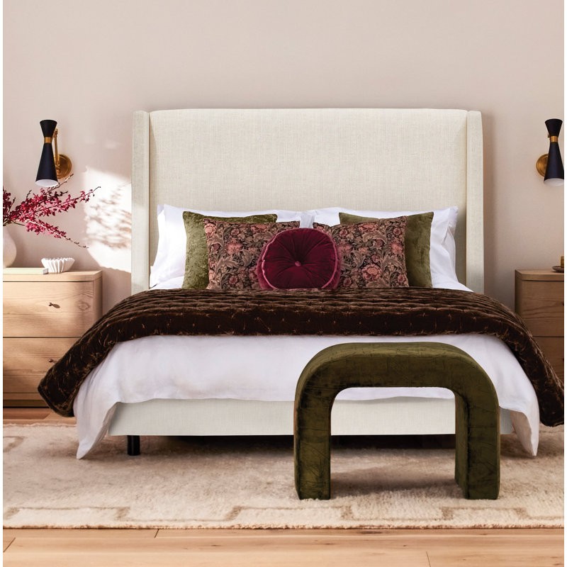 Upgrade your home or office with the hanson upholstered bed, built for style and functionality.