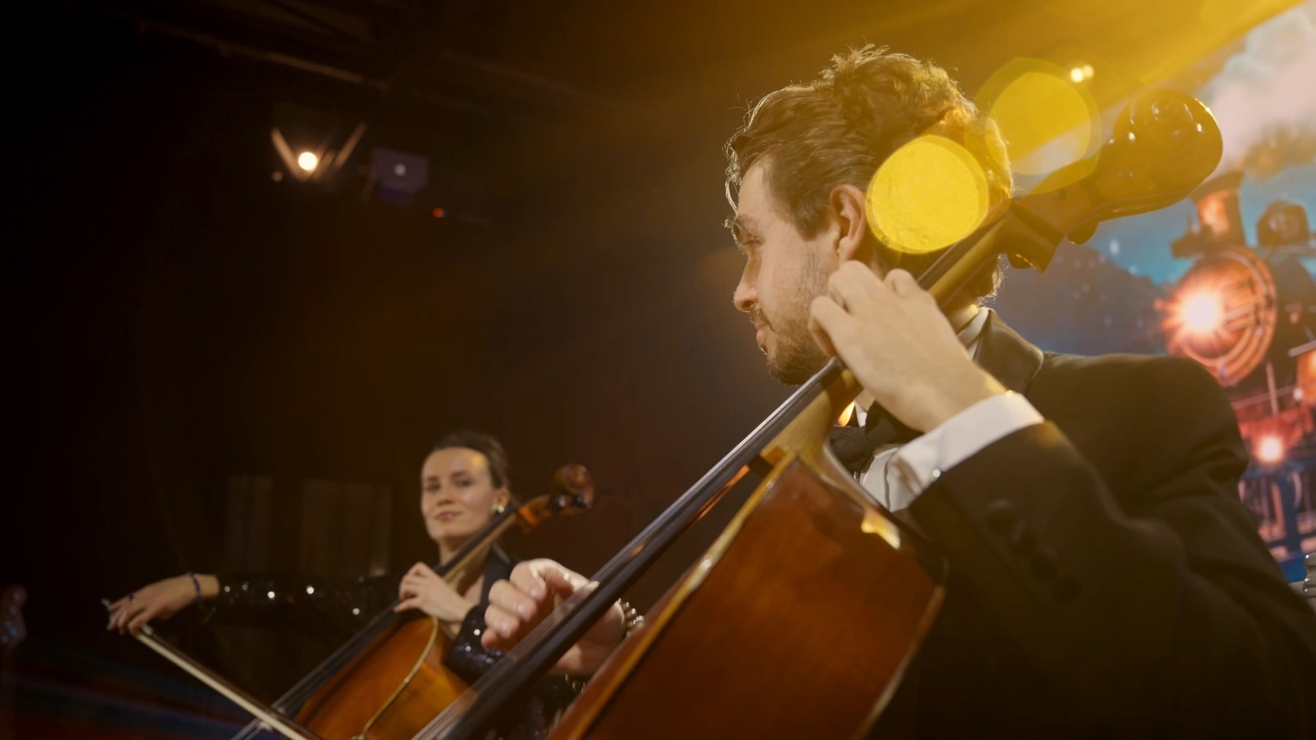 A man with a violin