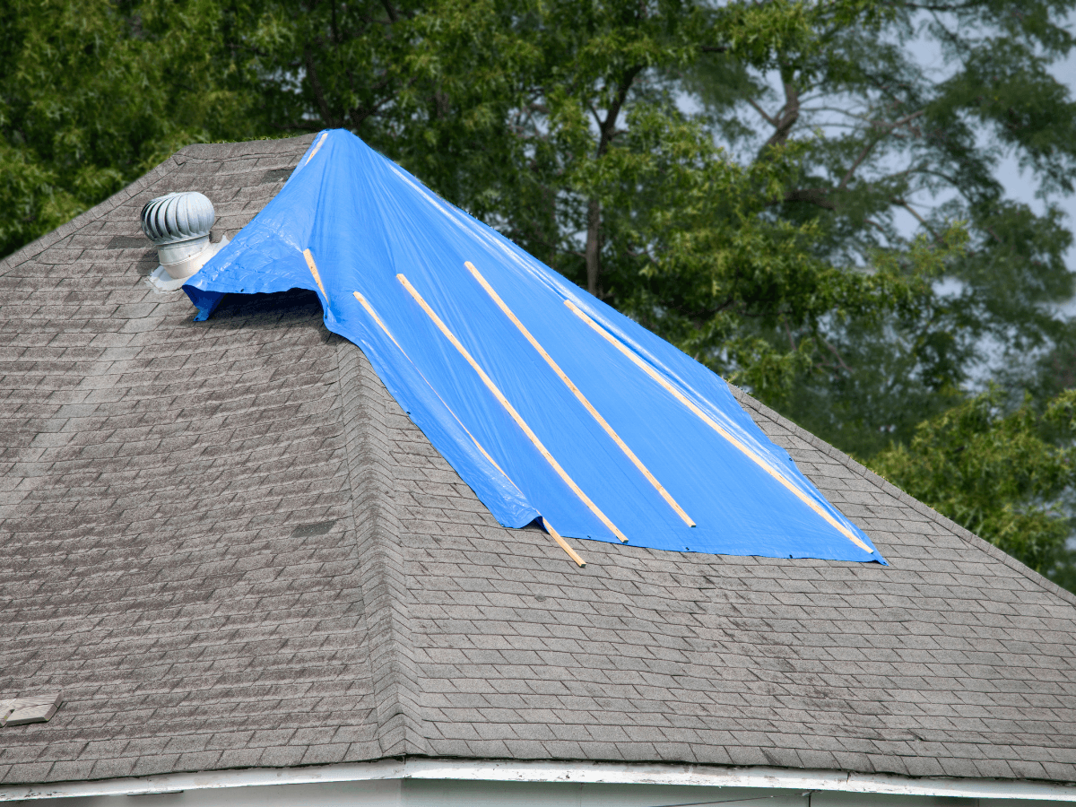 Improper Roof Tarp Installation